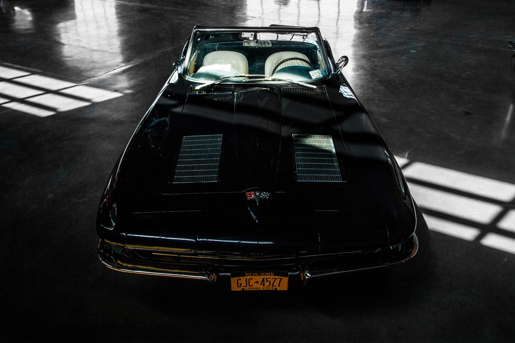 front of a 1963 corvette stingray