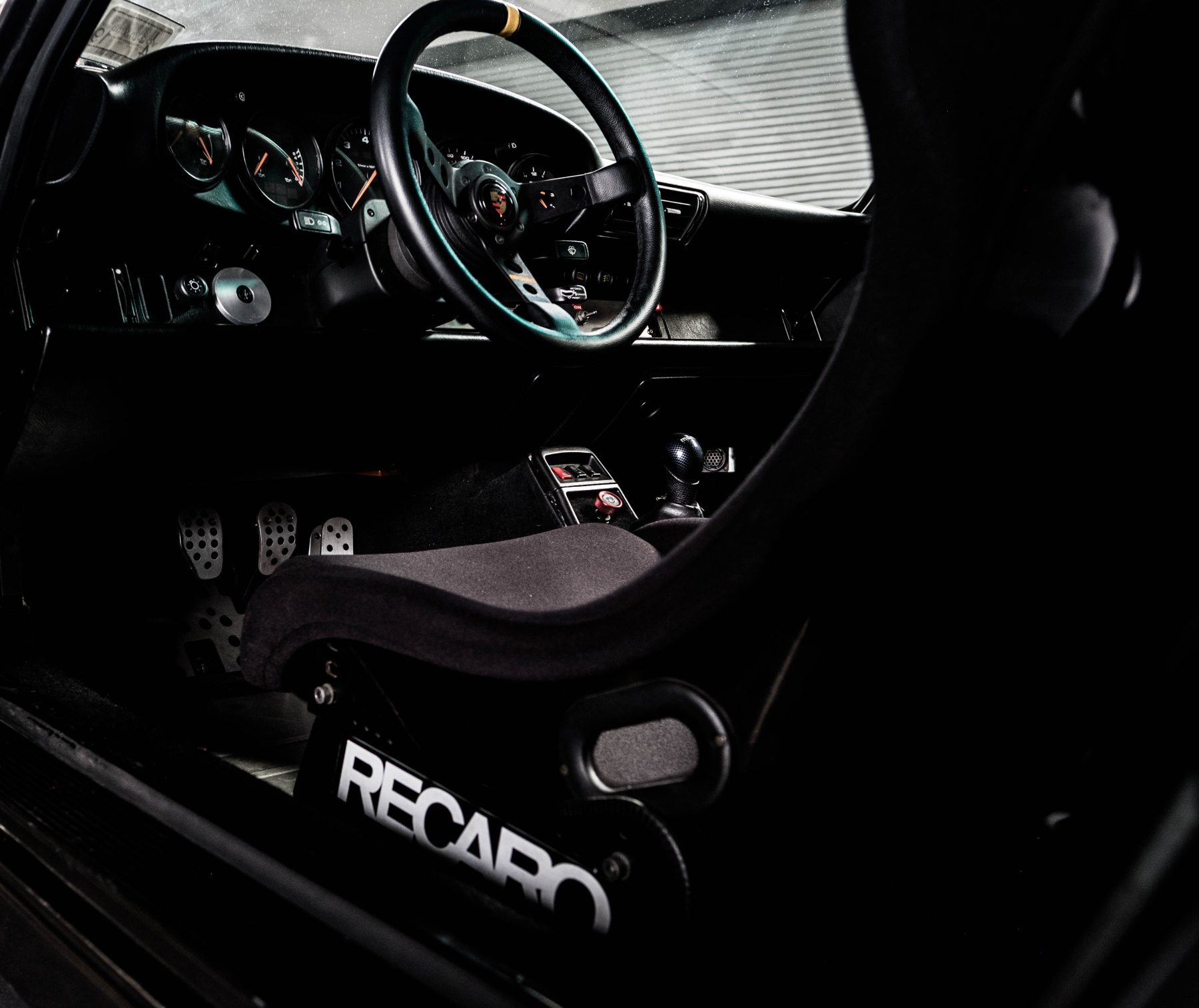 Grey 1996 Porsche 964 interior drivers side