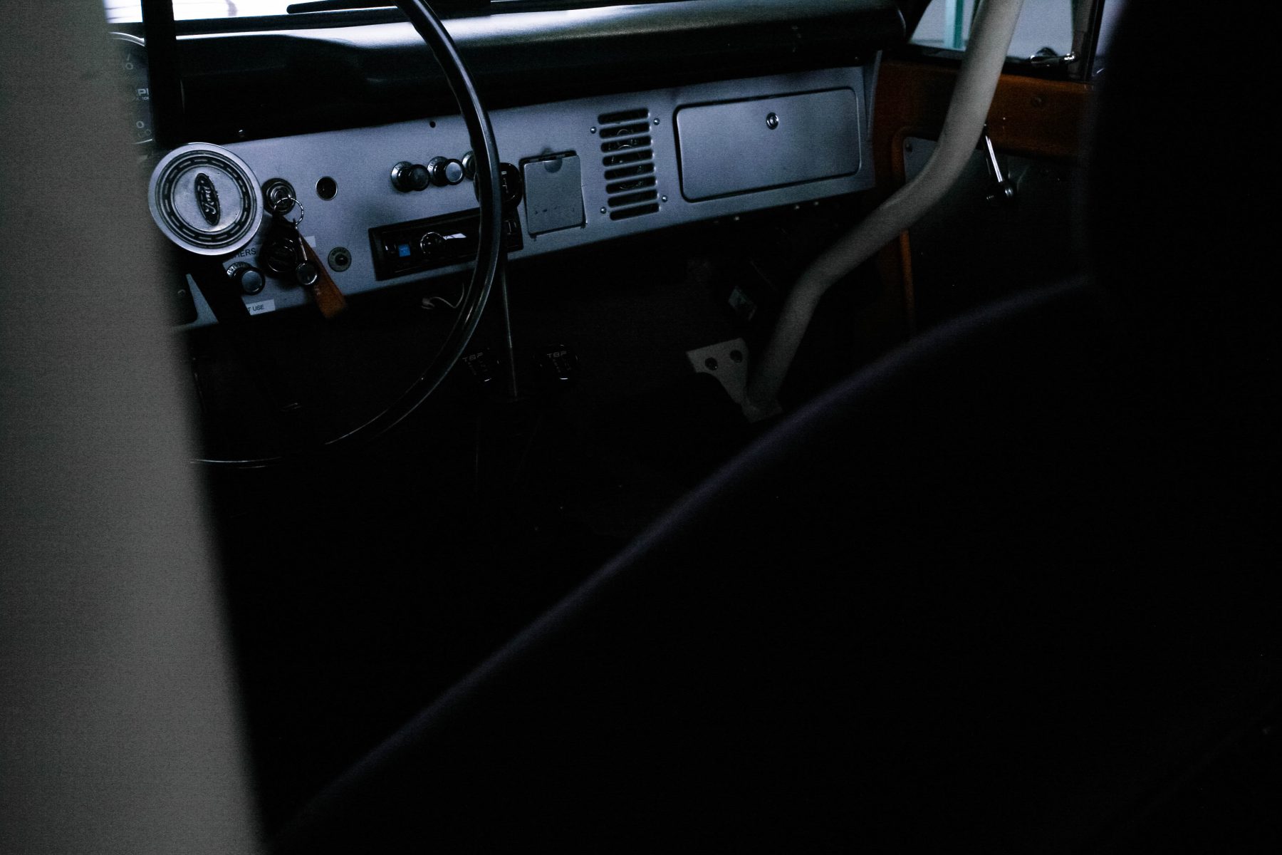 1969 orange ford bronco interior