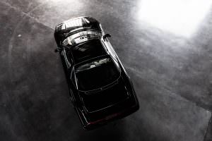 Black 1991 Acura NSX from above