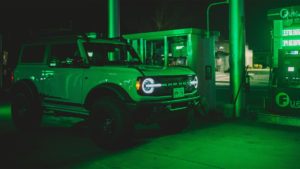 2021 Ford Bronco, gas station