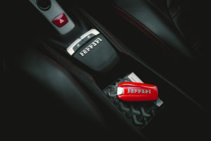 2017 Ferrari 488 GTB center console with key